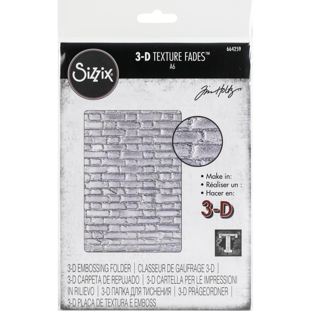 Embossing Folder, 3D Brickwork 664259