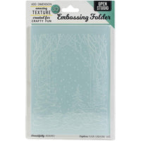 Embossing Folder, 3D Snowy Forest 637076