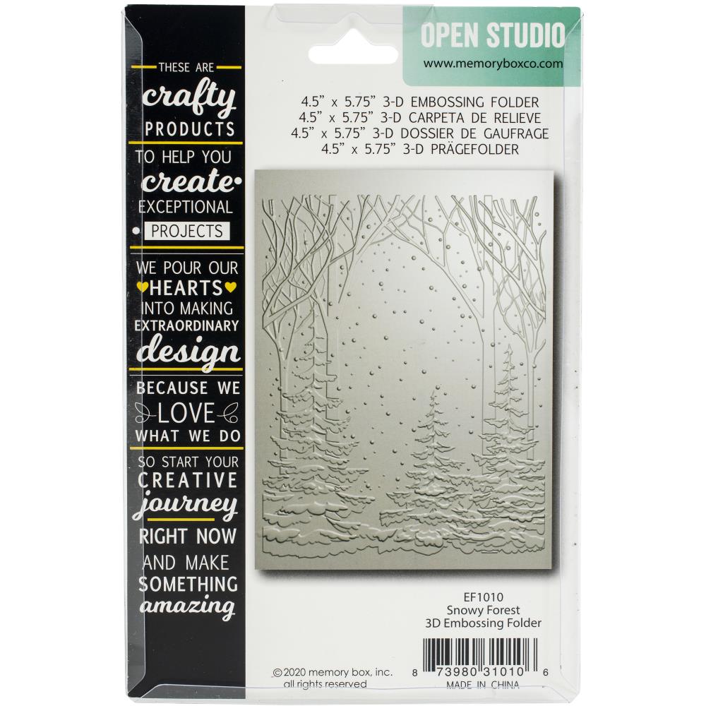Embossing Folder, 3D Snowy Forest 637076
