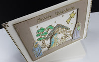 Bethlehem - Jesus Nativity Scene Outline Sticker  DD7055