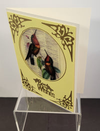 Best Wishes large Greeting Outline Sticker 1708