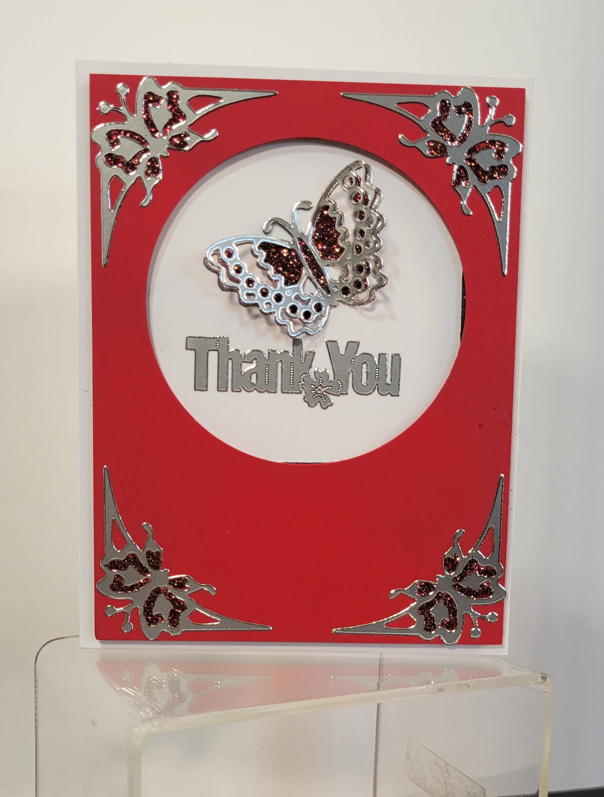 Butterfly Corner Design Outline Sticker  3932