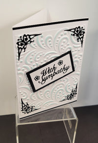 Butterfly Corner Design Outline Sticker  3932