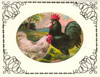 GlitterFilm & Vintage Hues 12 Card Kit Chickens 1