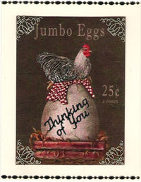 GlitterFilm & Vintage Hues 12 Card Kit Chickens 1