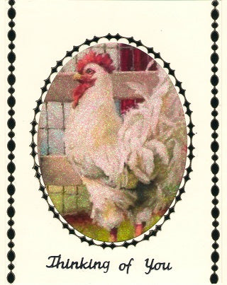 GlitterFilm & Vintage Hues 12 Card Kit Chickens 1