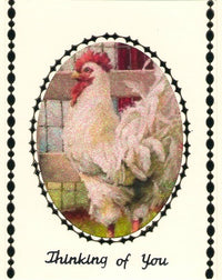 GlitterFilm & Vintage Hues 12 Card Kit Chickens 1
