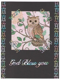 GlitterFilm & Vintage Hues 12 Card Kit Paisley Print Squares 1