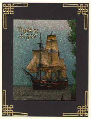 GlitterFilm & Vintage Hues 12 Card Kit Tall Ships