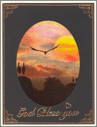 GlitterFilm & Vintage Hues 12 Card Kit Majestic Birds