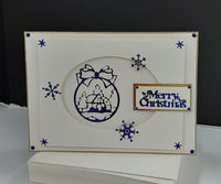 Christmas Ball Ornament-Landscape Outline Sticker  2431