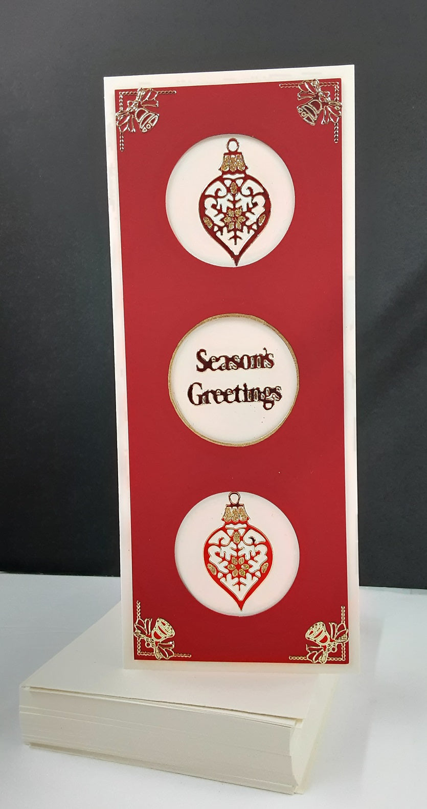 Christmas Bells Corners Outline Sticker   2735