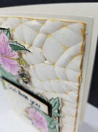 Thank You Hibiscus and Bee Framed Stamp Kit ES-56201