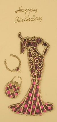 Fashion Dresses 3 Outline Sticker   DD8503