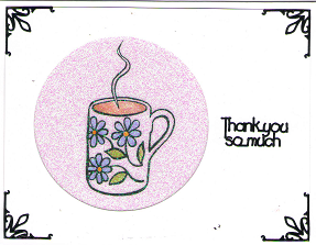 Cut-N-Create GlitterFilm 12 Card Kit Daisy Mug AS905