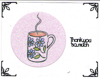 Cut-N-Create GlitterFilm 12 Card Kit Daisy Mug AS905