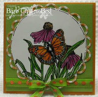 Butterfly & Daisy Flower Stamp ES-20801L
