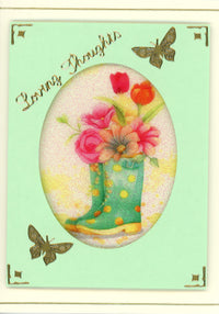GlitterFilm & Vintage Hues 12 Card Kit Flowering Boots