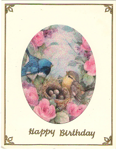 GlitterFilm & Vintage Hues 12 Card Kit Baby Bird Ovals
