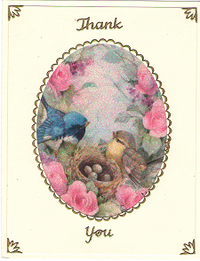 GlitterFilm & Vintage Hues 12 Card Kit Baby Bird Ovals