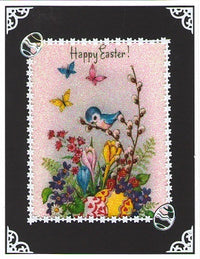 GlitterFilm & Vintage Hues 12 Card Kit Happy Easter