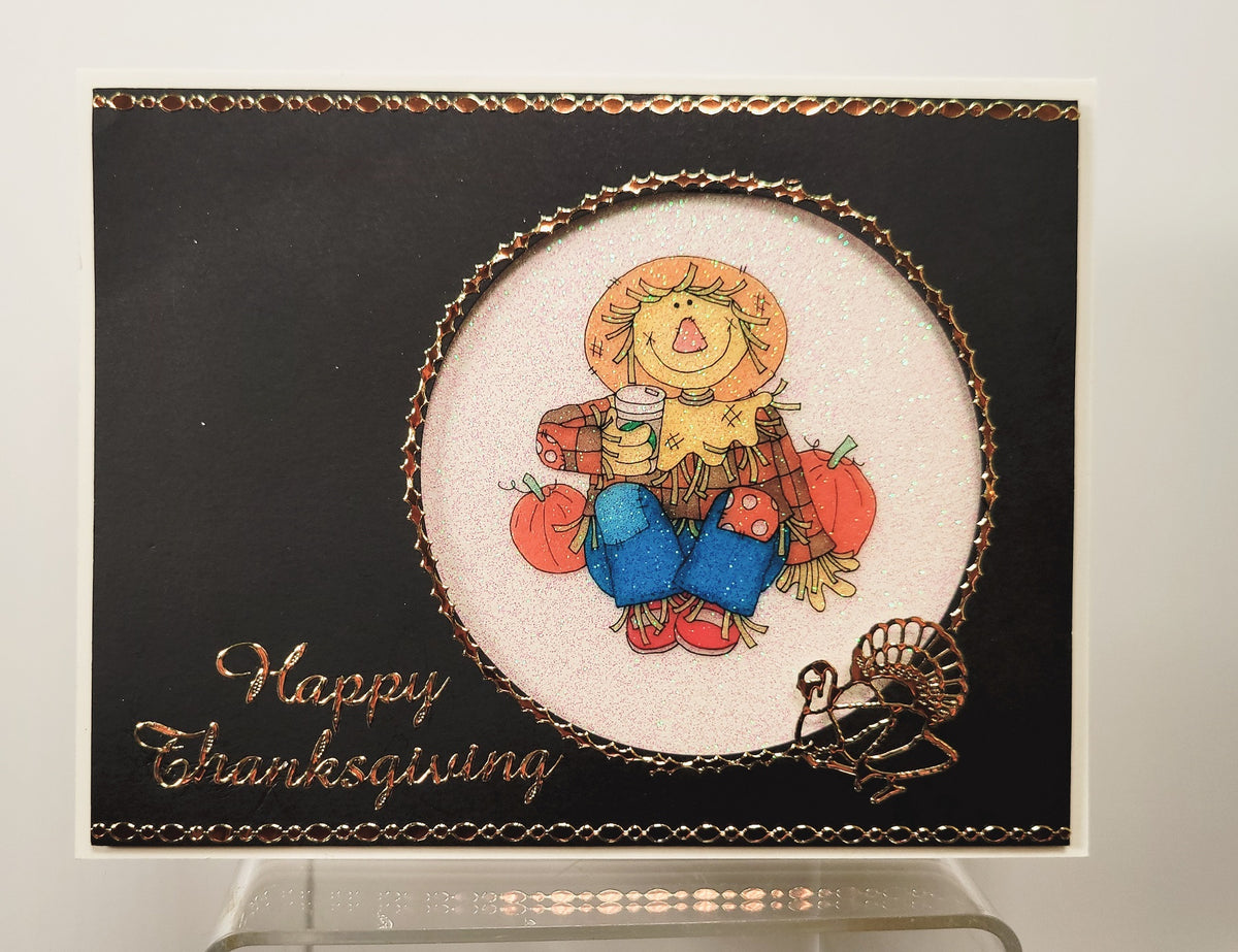 Happy Thanksgiving Outline Sticker  2130