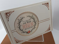 He Is Risen Wreath Squares, Vintage Hue Acetate