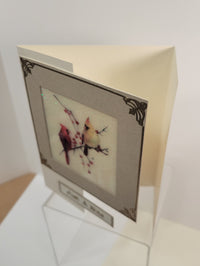 Holly Berry Cardinal Squares Vintage Hue Acetate