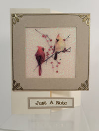 Holly Berry Cardinal Squares Vintage Hue Acetate