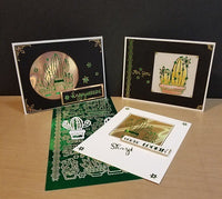 Succulents & Cactus Outline Sticker  4142 (Free Hugs)