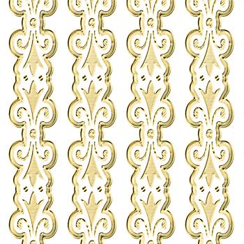 Sticker, Double Embossed Ornamental Borders  356961