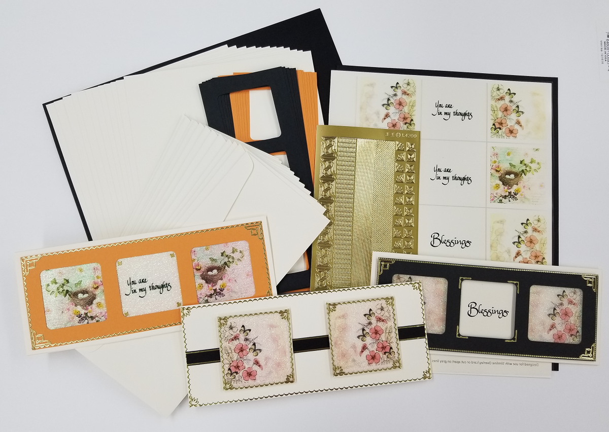 Scored Cards and Matching Envelopes, SLIMLINE size 12 cnt.