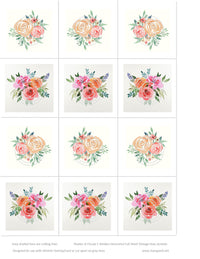 Shades of Florals 1 Slimline Full Sheet Vintage Hue Acetate