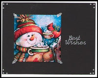 GlitterFilm & Vintage Hues 12 Card Kit Snowmen 3