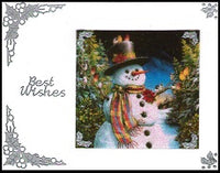 GlitterFilm & Vintage Hues 12 Card Kit Snowmen 3