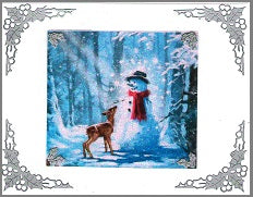 GlitterFilm & Vintage Hues 12 Card Kit Snowmen 3