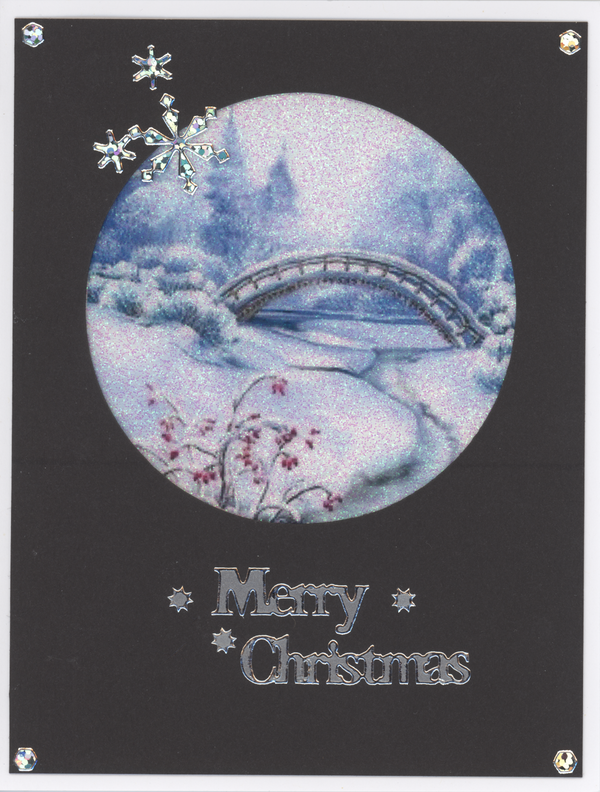 GlitterFilm & Vintage Hues 12 Card Kit Winter Scenes