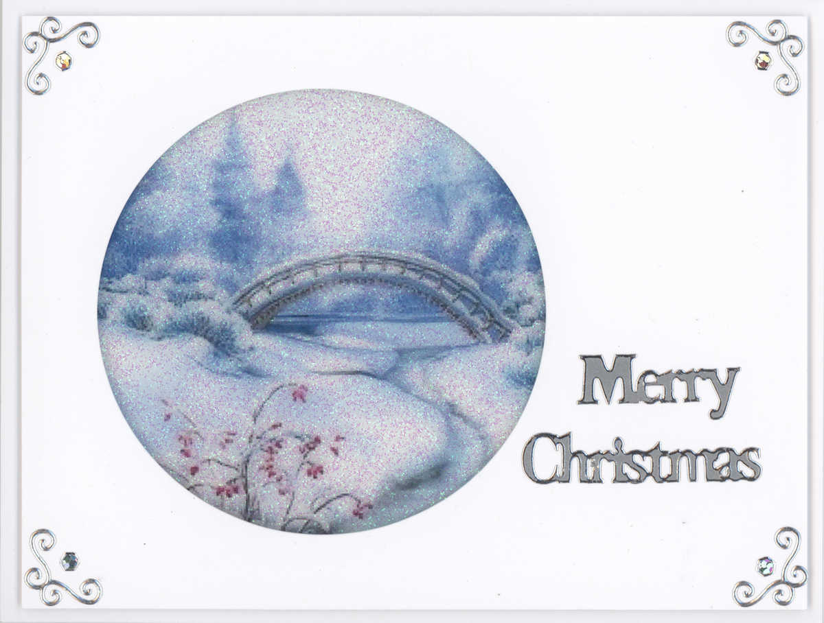 GlitterFilm & Vintage Hues 12 Card Kit Winter Scenes