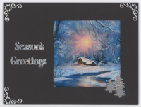 GlitterFilm & Vintage Hues 12 Card Kit Winter Scenes