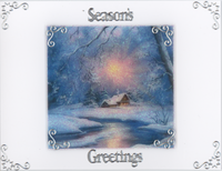 GlitterFilm & Vintage Hues 12 Card Kit Winter Scenes