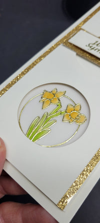 Daffodils Outline Sticker  DD6508