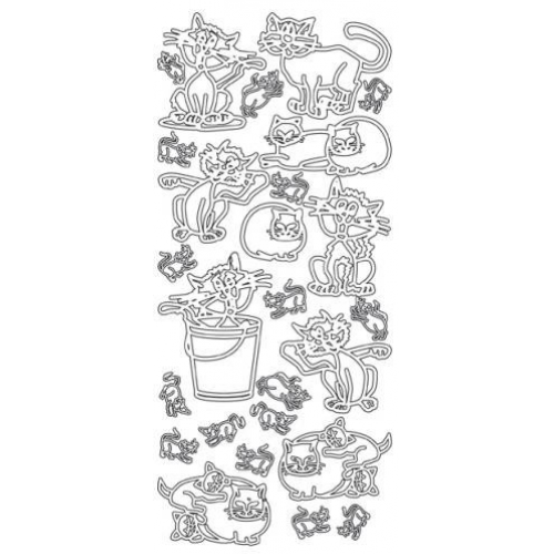 Cats Outline Sticker  1.1915