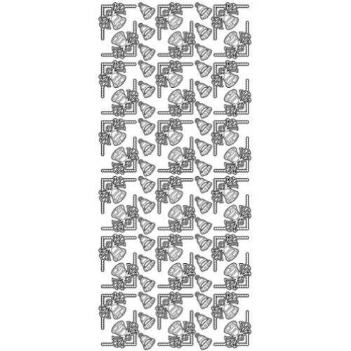 Christmas Bells Corners Outline Sticker   2735