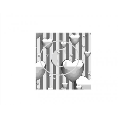 Floating Heart Background Art Acetate