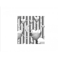 Floating Heart Background Art Acetate