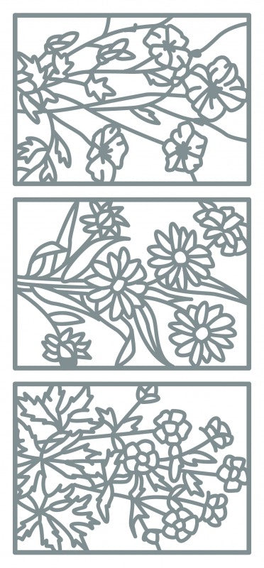 Wildflowers Framed Outline Sticker  1.262