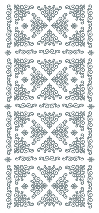 GlitterFilm and Vintage Hue 4 Card Kit Country Cottage Squares