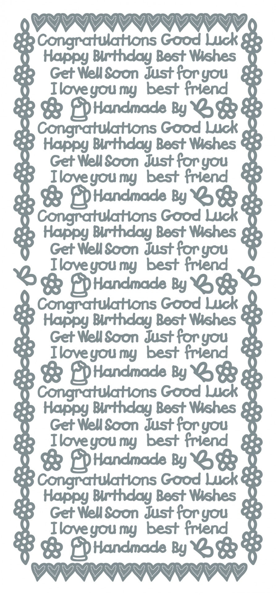 Just Words Outline Sticker  2312
