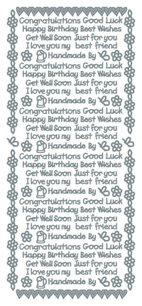 Just Words Outline Sticker  2312