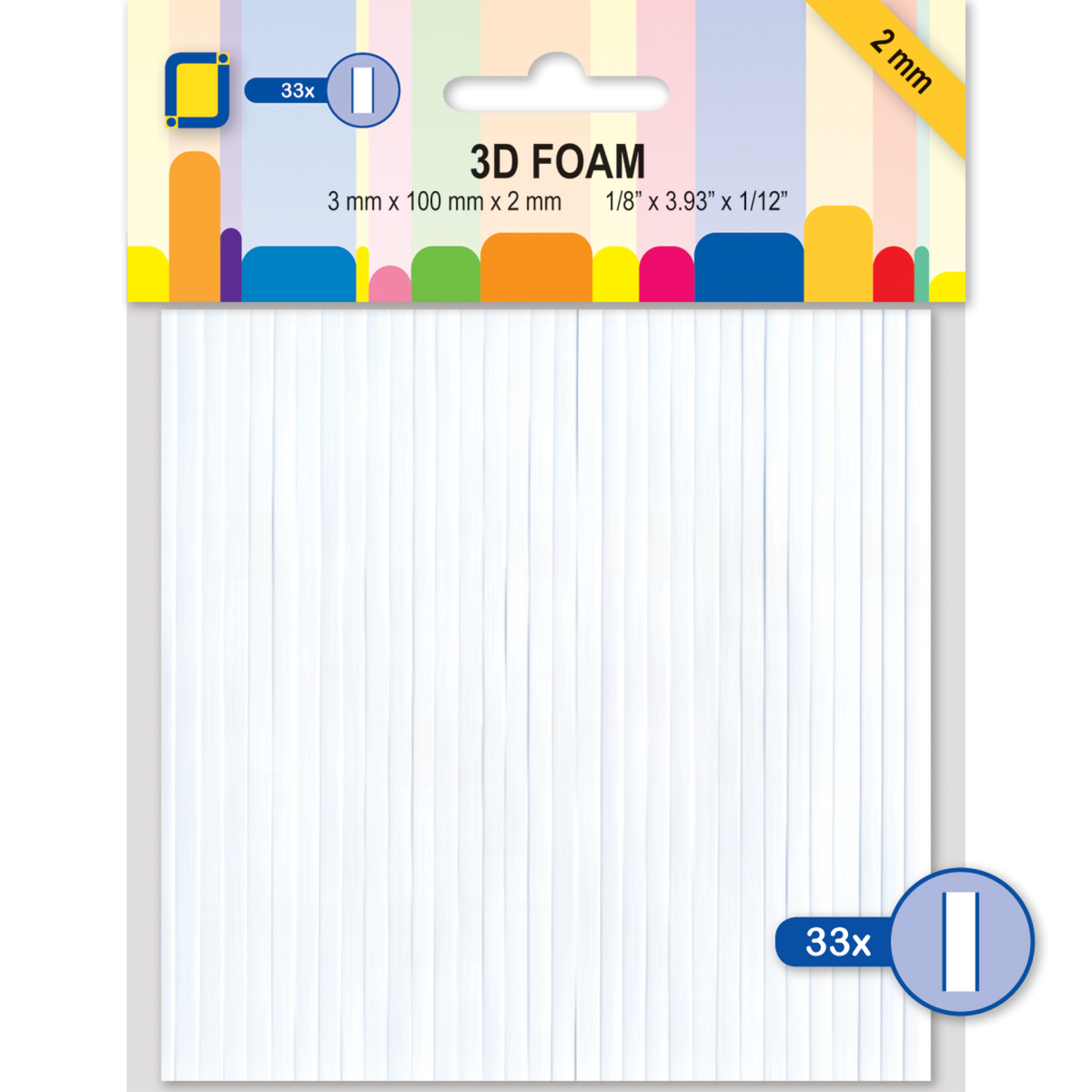 Mounting Foam Lines (strips) 3.3055